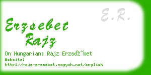 erzsebet rajz business card